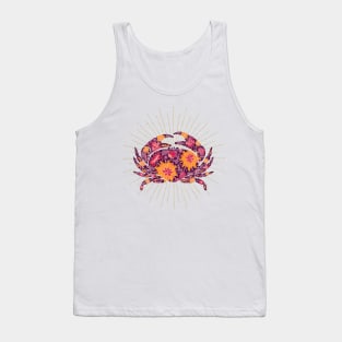 Floral crab Tank Top